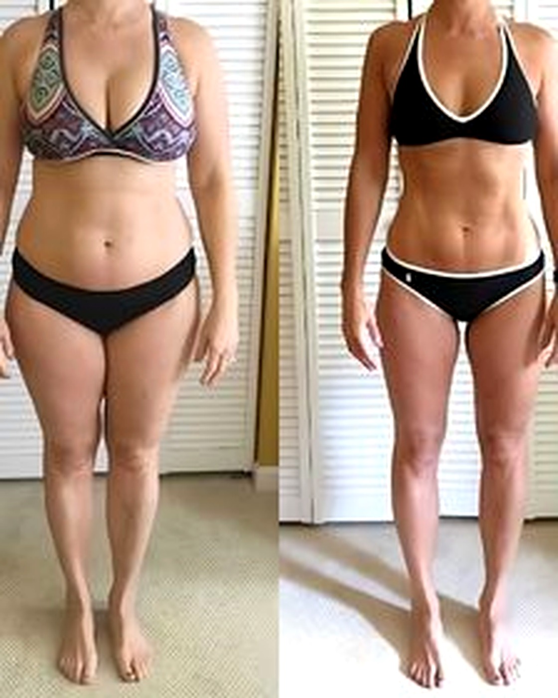 Client 12-week transformation before and after